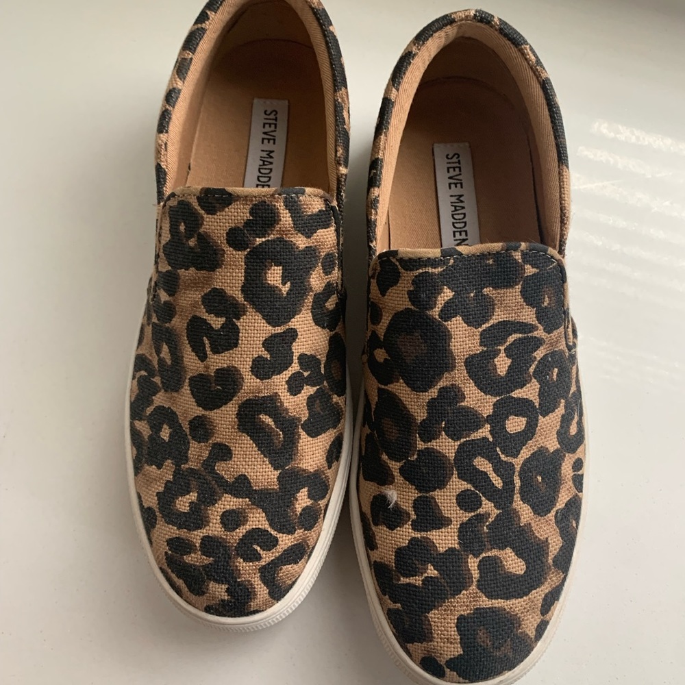 Steve Madden Leopard Slip-on Sneakers